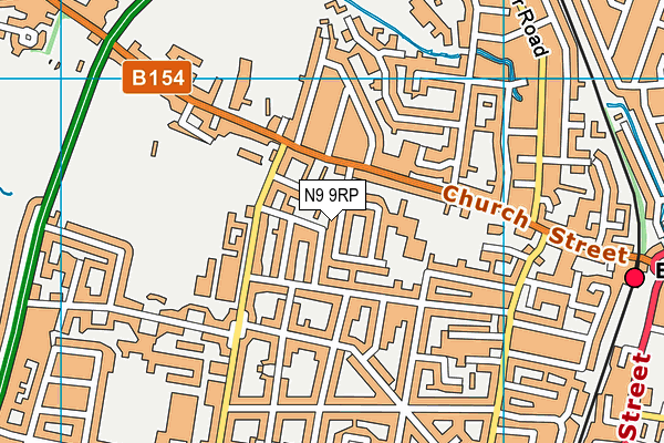 N9 9RP map - OS VectorMap District (Ordnance Survey) N9 9RP map - OS VectorMap District (Ordnance Survey)