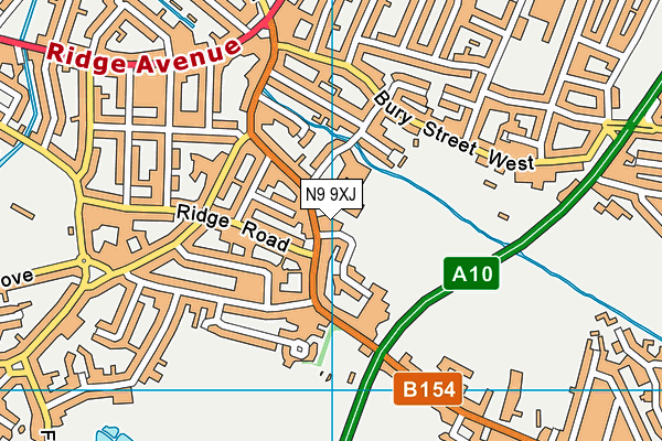 N9 9XJ map - OS VectorMap District (Ordnance Survey) N9 9XJ map - OS VectorMap District (Ordnance Survey)