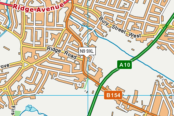 N9 9XL map - OS VectorMap District (Ordnance Survey) N9 9XL map - OS VectorMap District (Ordnance Survey)