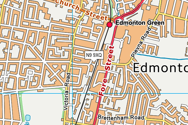 N9 9XQ map - OS VectorMap District (Ordnance Survey) N9 9XQ map - OS VectorMap District (Ordnance Survey)