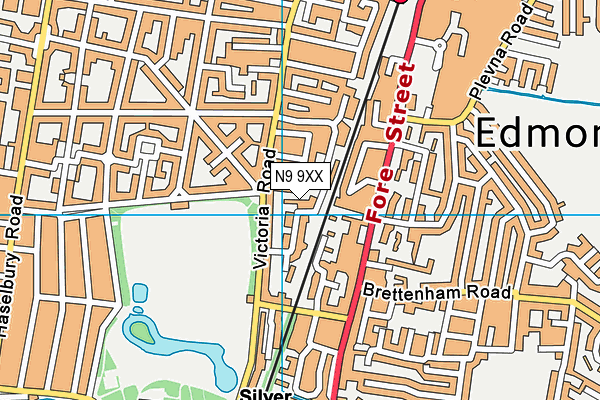 N9 9XX map - OS VectorMap District (Ordnance Survey) N9 9XX map - OS VectorMap District (Ordnance Survey)