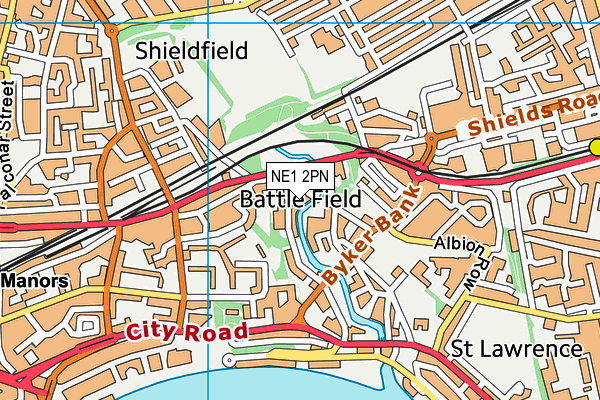 NE1 2PN map - OS VectorMap District (Ordnance Survey) NE1 2PN map - OS VectorMap District (Ordnance Survey)