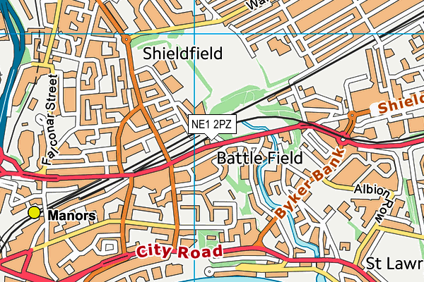 NE1 2PZ map - OS VectorMap District (Ordnance Survey) NE1 2PZ map - OS VectorMap District (Ordnance Survey)