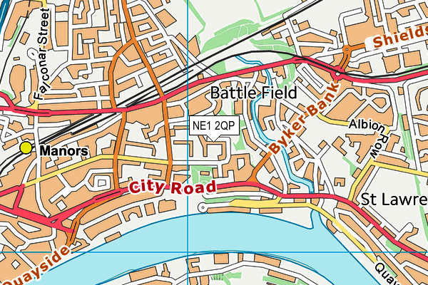 NE1 2QP map - OS VectorMap District (Ordnance Survey) NE1 2QP map - OS VectorMap District (Ordnance Survey)