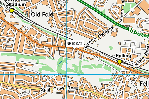 NE10 0AT map - OS VectorMap District (Ordnance Survey) NE10 0AT map - OS VectorMap District (Ordnance Survey)