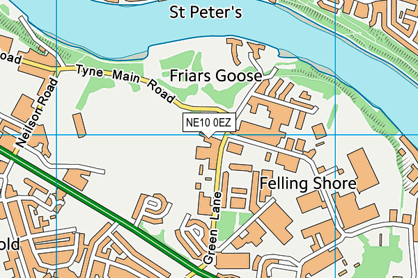 NE10 0EZ map - OS VectorMap District (Ordnance Survey) NE10 0EZ map - OS VectorMap District (Ordnance Survey)