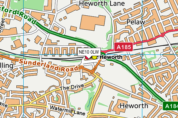 NE10 0LW map - OS VectorMap District (Ordnance Survey) NE10 0LW map - OS VectorMap District (Ordnance Survey)
