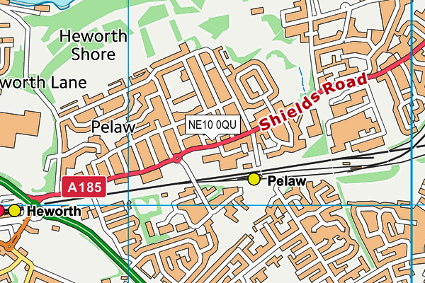 NE10 0QU map - OS VectorMap District (Ordnance Survey) NE10 0QU map - OS VectorMap District (Ordnance Survey)