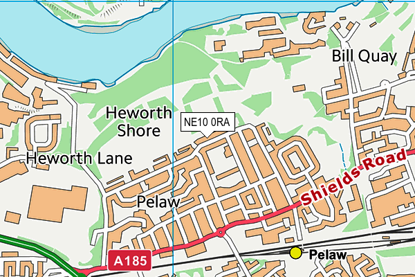 NE10 0RA map - OS VectorMap District (Ordnance Survey)