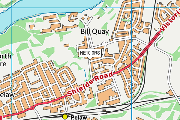 NE10 0RS map - OS VectorMap District (Ordnance Survey)