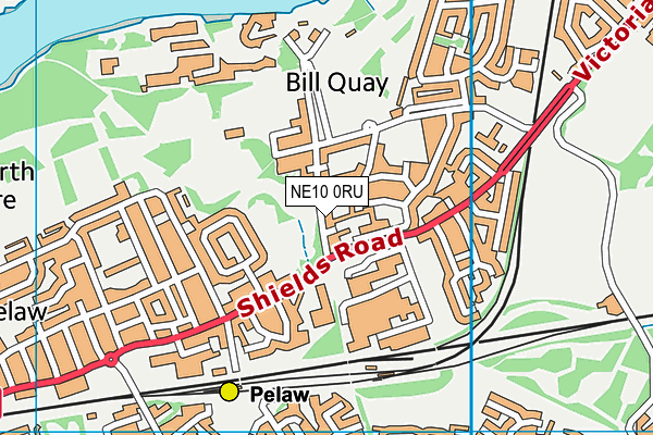 NE10 0RU map - OS VectorMap District (Ordnance Survey) NE10 0RU map - OS VectorMap District (Ordnance Survey)