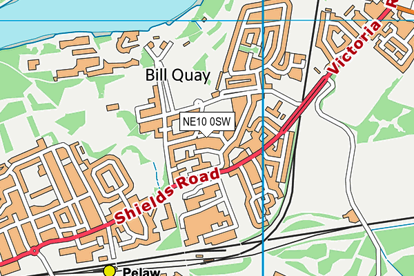 NE10 0SW map - OS VectorMap District (Ordnance Survey) NE10 0SW map - OS VectorMap District (Ordnance Survey)