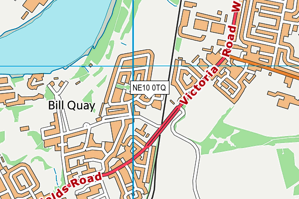 NE10 0TQ map - OS VectorMap District (Ordnance Survey)