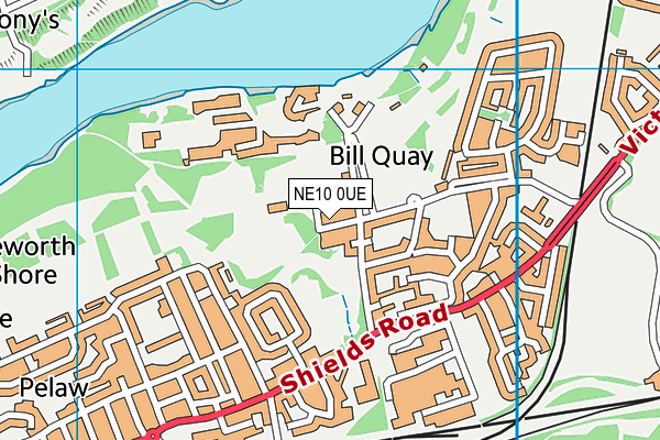 NE10 0UE map - OS VectorMap District (Ordnance Survey) NE10 0UE map - OS VectorMap District (Ordnance Survey)