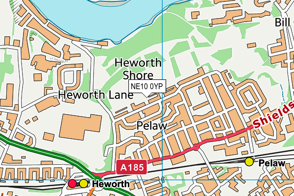 NE10 0YP map - OS VectorMap District (Ordnance Survey) NE10 0YP map - OS VectorMap District (Ordnance Survey)