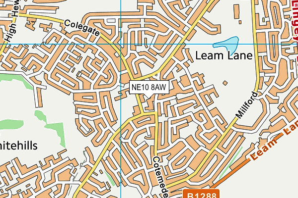 NE10 8AW map - OS VectorMap District (Ordnance Survey) NE10 8AW map - OS VectorMap District (Ordnance Survey)