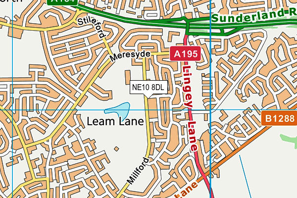 NE10 8DL map - OS VectorMap District (Ordnance Survey) NE10 8DL map - OS VectorMap District (Ordnance Survey)