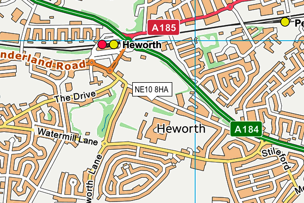 NE10 8HA map - OS VectorMap District (Ordnance Survey) NE10 8HA map - OS VectorMap District (Ordnance Survey)