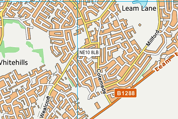 NE10 8LB map - OS VectorMap District (Ordnance Survey) NE10 8LB map - OS VectorMap District (Ordnance Survey)