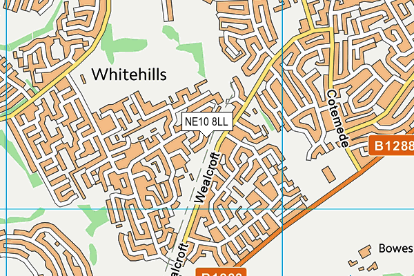 NE10 8LL map - OS VectorMap District (Ordnance Survey) NE10 8LL map - OS VectorMap District (Ordnance Survey)