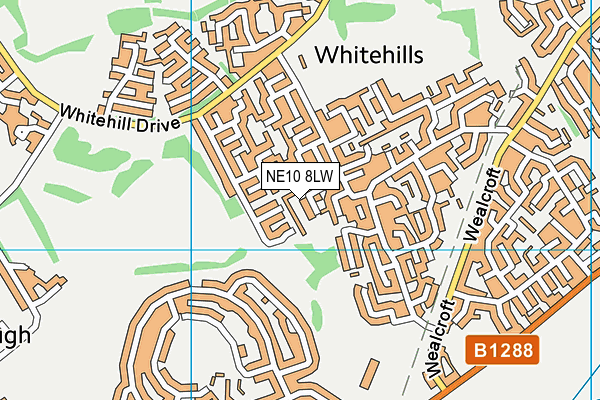 NE10 8LW map - OS VectorMap District (Ordnance Survey) NE10 8LW map - OS VectorMap District (Ordnance Survey)