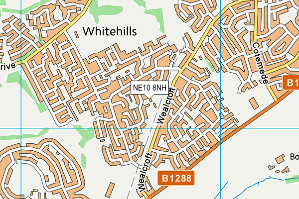 NE10 8NH map - OS VectorMap District (Ordnance Survey) NE10 8NH map - OS VectorMap District (Ordnance Survey)