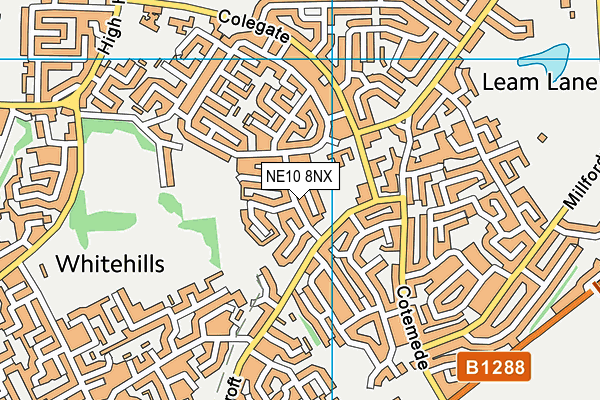 NE10 8NX map - OS VectorMap District (Ordnance Survey) NE10 8NX map - OS VectorMap District (Ordnance Survey)