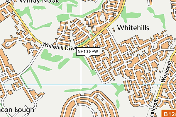 NE10 8PW map - OS VectorMap District (Ordnance Survey) NE10 8PW map - OS VectorMap District (Ordnance Survey)