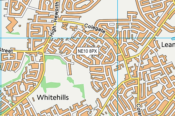 NE10 8PX map - OS VectorMap District (Ordnance Survey) NE10 8PX map - OS VectorMap District (Ordnance Survey)