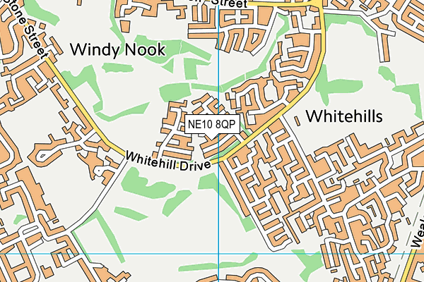 NE10 8QP map - OS VectorMap District (Ordnance Survey) NE10 8QP map - OS VectorMap District (Ordnance Survey)