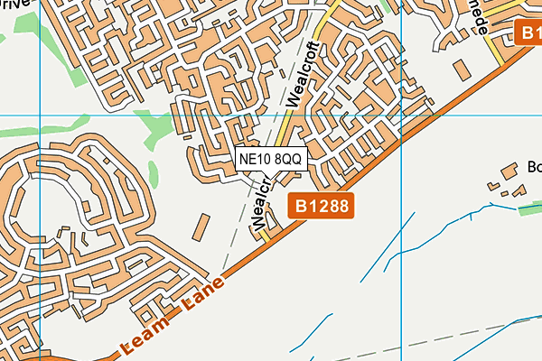 NE10 8QQ map - OS VectorMap District (Ordnance Survey)