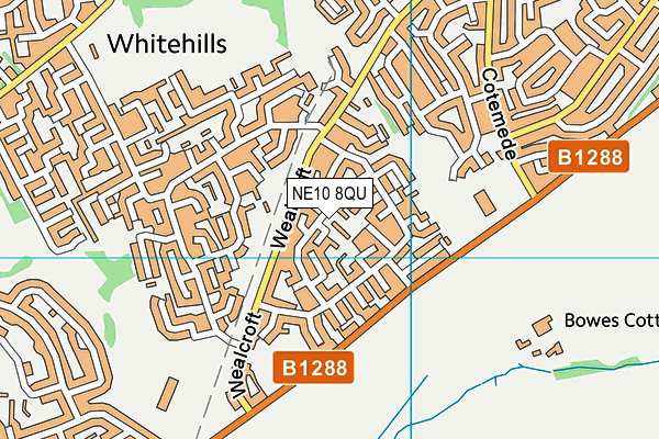 NE10 8QU map - OS VectorMap District (Ordnance Survey) NE10 8QU map - OS VectorMap District (Ordnance Survey)
