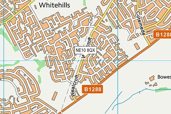 NE10 8QX map - OS VectorMap District (Ordnance Survey) NE10 8QX map - OS VectorMap District (Ordnance Survey)