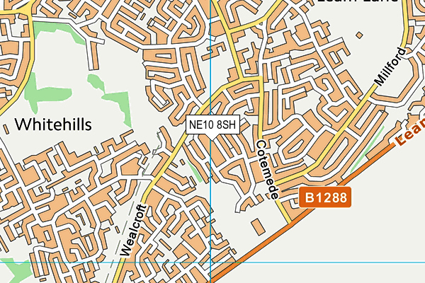 NE10 8SH map - OS VectorMap District (Ordnance Survey) NE10 8SH map - OS VectorMap District (Ordnance Survey)