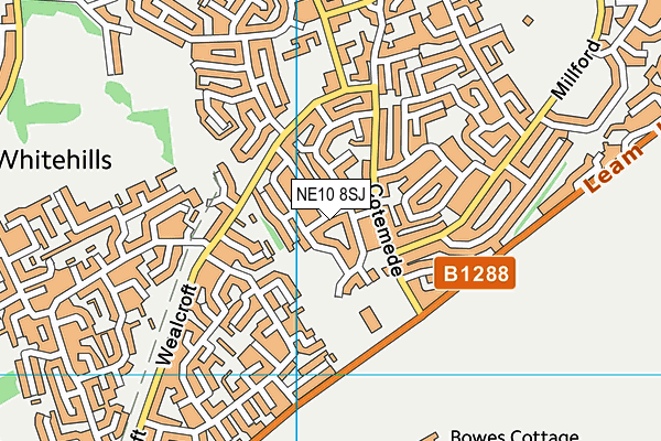 NE10 8SJ map - OS VectorMap District (Ordnance Survey) NE10 8SJ map - OS VectorMap District (Ordnance Survey)