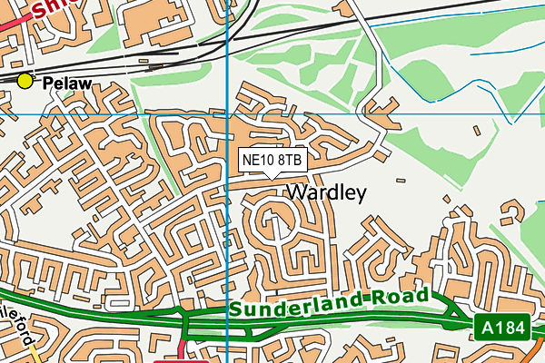 NE10 8TB map - OS VectorMap District (Ordnance Survey) NE10 8TB map - OS VectorMap District (Ordnance Survey)