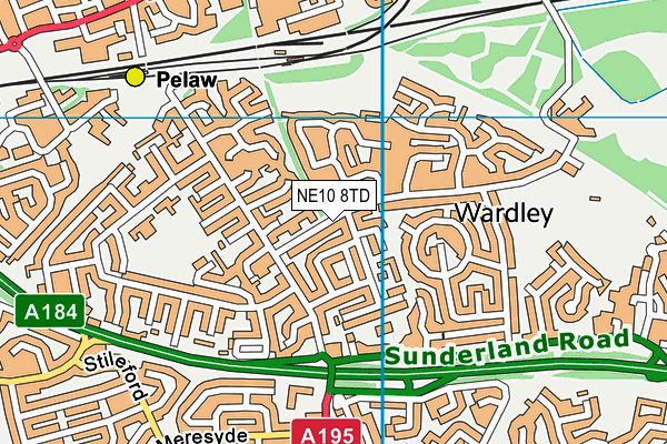 NE10 8TD map - OS VectorMap District (Ordnance Survey) NE10 8TD map - OS VectorMap District (Ordnance Survey)