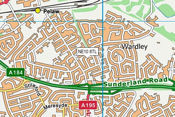 NE10 8TL map - OS VectorMap District (Ordnance Survey) NE10 8TL map - OS VectorMap District (Ordnance Survey)