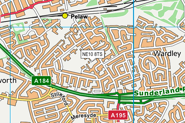 NE10 8TS map - OS VectorMap District (Ordnance Survey) NE10 8TS map - OS VectorMap District (Ordnance Survey)