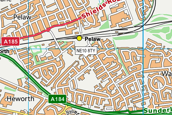 NE10 8TY map - OS VectorMap District (Ordnance Survey) NE10 8TY map - OS VectorMap District (Ordnance Survey)