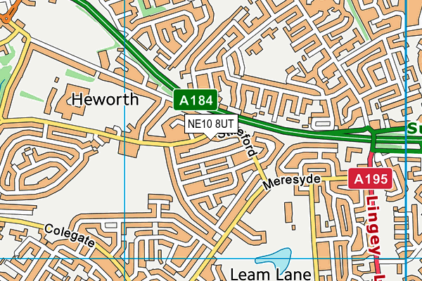 NE10 8UT map - OS VectorMap District (Ordnance Survey) NE10 8UT map - OS VectorMap District (Ordnance Survey)