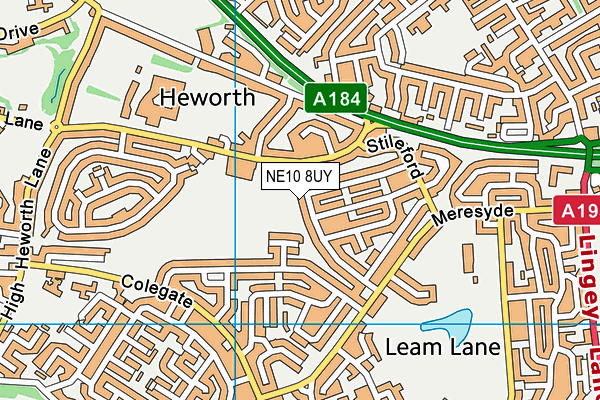 NE10 8UY map - OS VectorMap District (Ordnance Survey) NE10 8UY map - OS VectorMap District (Ordnance Survey)