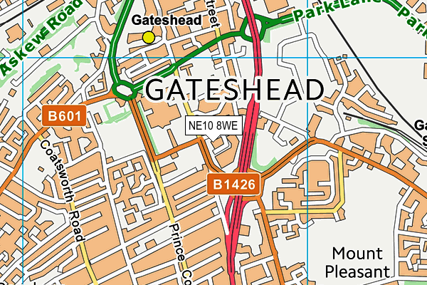 NE10 8WE map - OS VectorMap District (Ordnance Survey) NE10 8WE map - OS VectorMap District (Ordnance Survey)