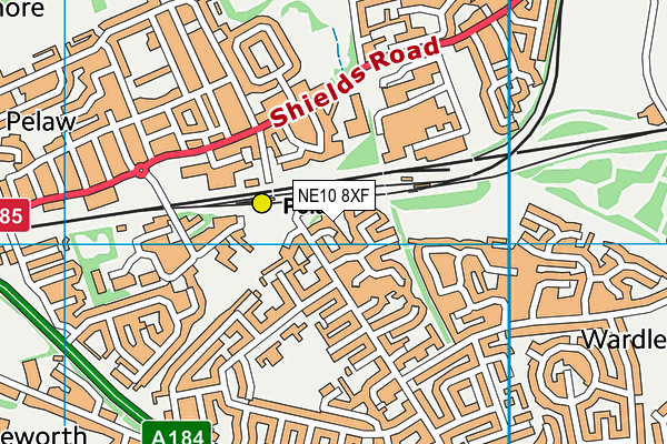 NE10 8XF map - OS VectorMap District (Ordnance Survey) NE10 8XF map - OS VectorMap District (Ordnance Survey)