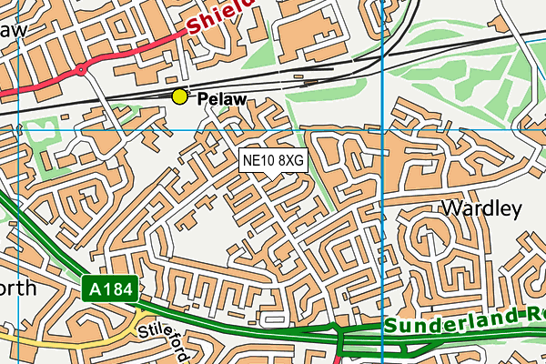 NE10 8XG map - OS VectorMap District (Ordnance Survey) NE10 8XG map - OS VectorMap District (Ordnance Survey)