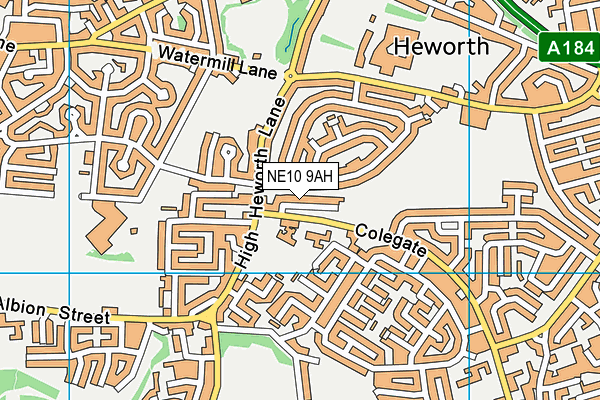NE10 9AH map - OS VectorMap District (Ordnance Survey) NE10 9AH map - OS VectorMap District (Ordnance Survey)