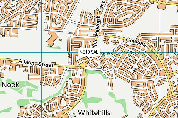 NE10 9AL map - OS VectorMap District (Ordnance Survey) NE10 9AL map - OS VectorMap District (Ordnance Survey)