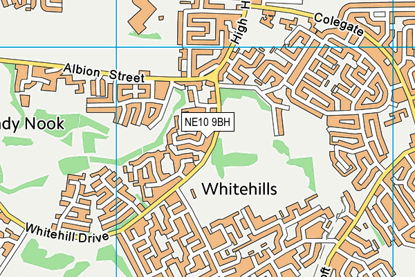 NE10 9BH map - OS VectorMap District (Ordnance Survey) NE10 9BH map - OS VectorMap District (Ordnance Survey)