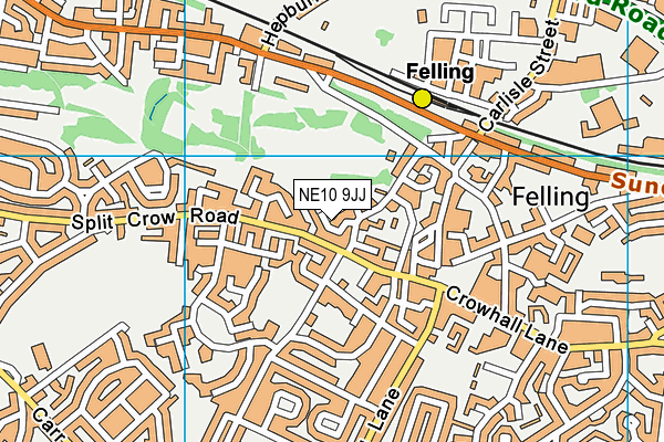 NE10 9JJ map - OS VectorMap District (Ordnance Survey) NE10 9JJ map - OS VectorMap District (Ordnance Survey)
