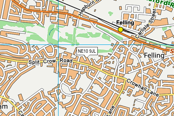 NE10 9JL map - OS VectorMap District (Ordnance Survey) NE10 9JL map - OS VectorMap District (Ordnance Survey)